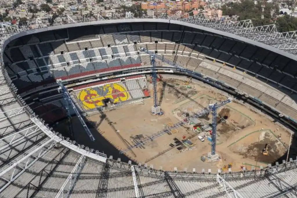 Estadio Banorte avanza en remodelación rumbo al Mundial 2026