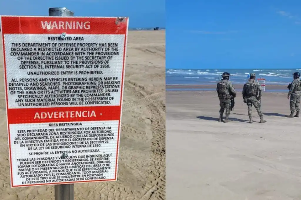 Sheinbaum aclara “invasión” en Playa Bagdad: letreros de EU no fueron oficiales